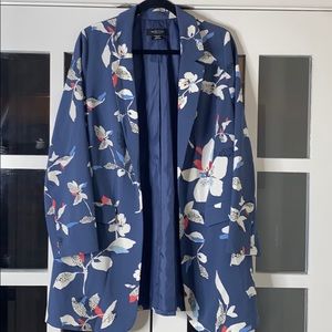 Addition Elle Jackets & Coats - Open Front Floral Blazer Addition Elle Jackets & Coats - Open Front Floral Blazer